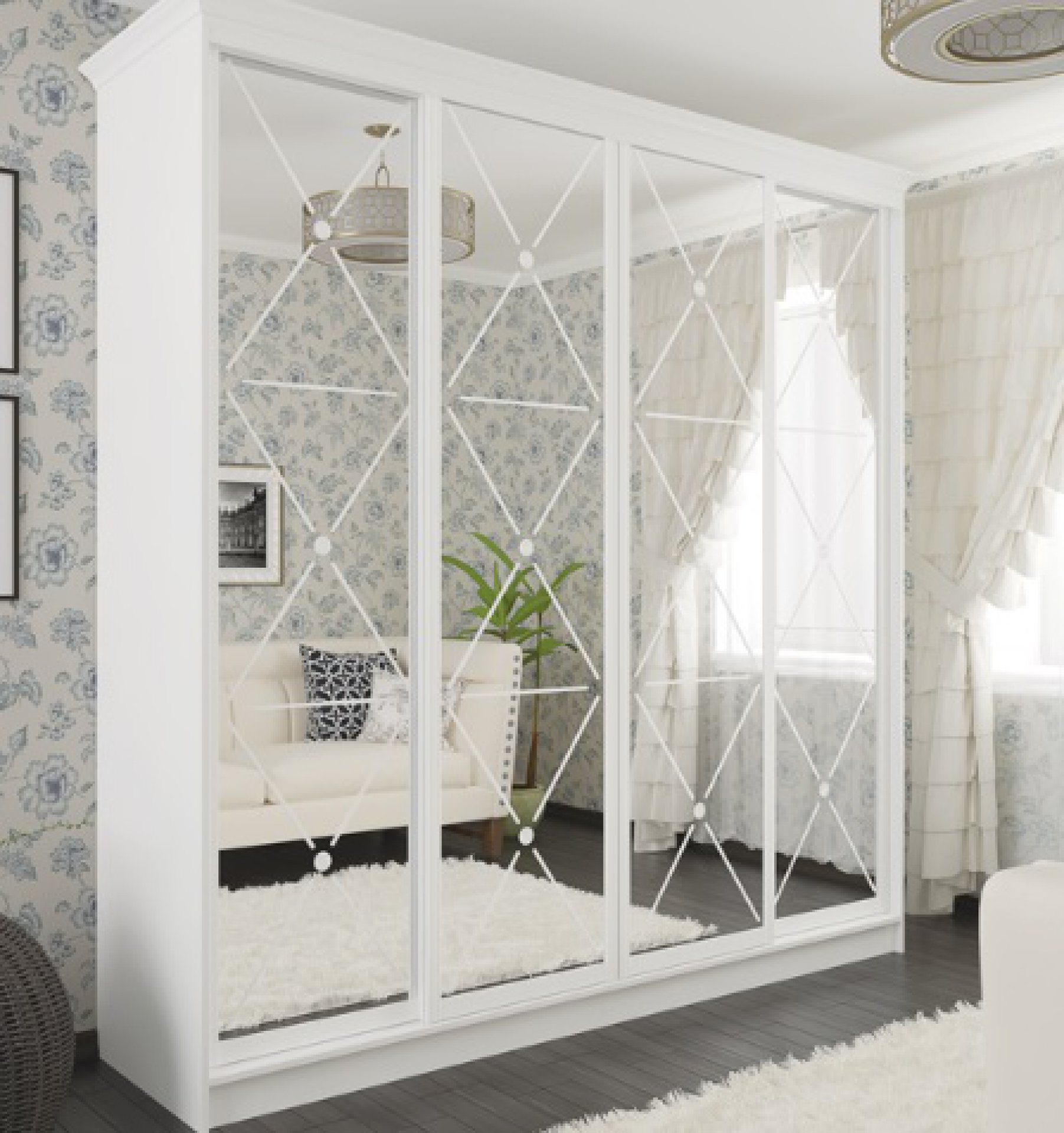 Шкаф-купе 2400х450 "рим-венециано" vip-master от магазина me.