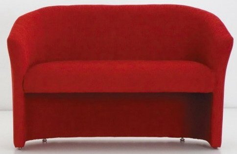Красный офисный диван