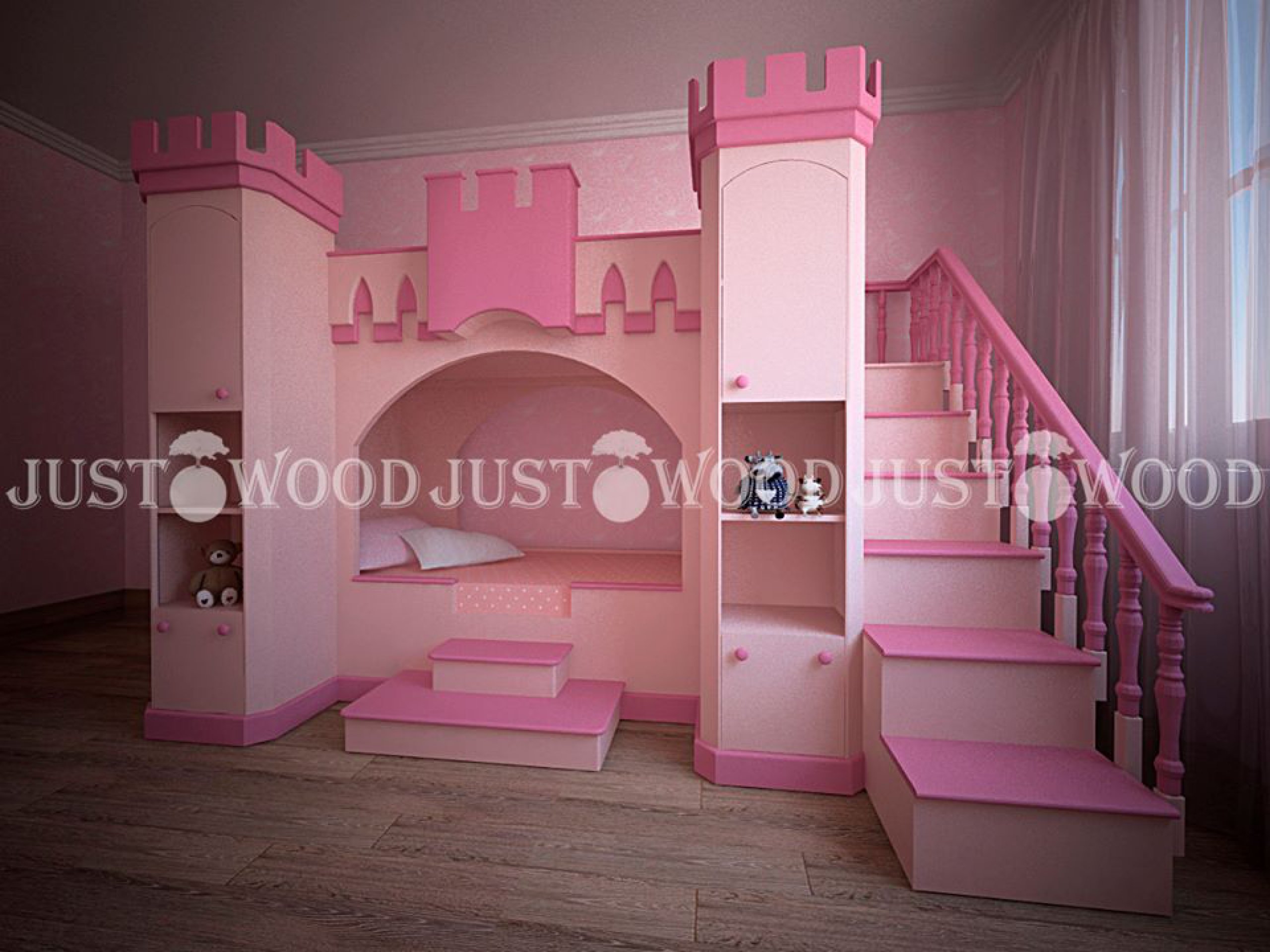 Двухъярусная кровать для девочки в Киеве